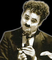 Paul Romhany as Charlie Chaplin at the Nz International Magic Conference 2010